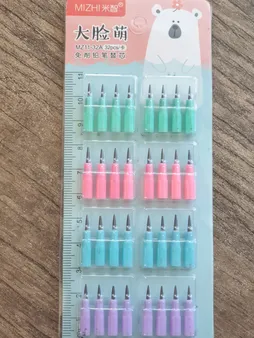 نوک مداد فشنگی میژی طرح خرس بسته 32 عددی