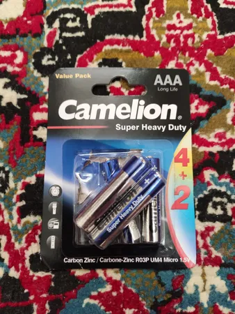 باتری نیم قلمی کملیون مدل Super Heavy Duty بسته 6 عددی