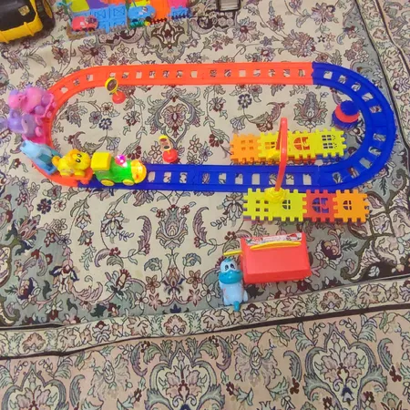 قطار بازی طرح بابانوئل و حیوانات مدل 2503