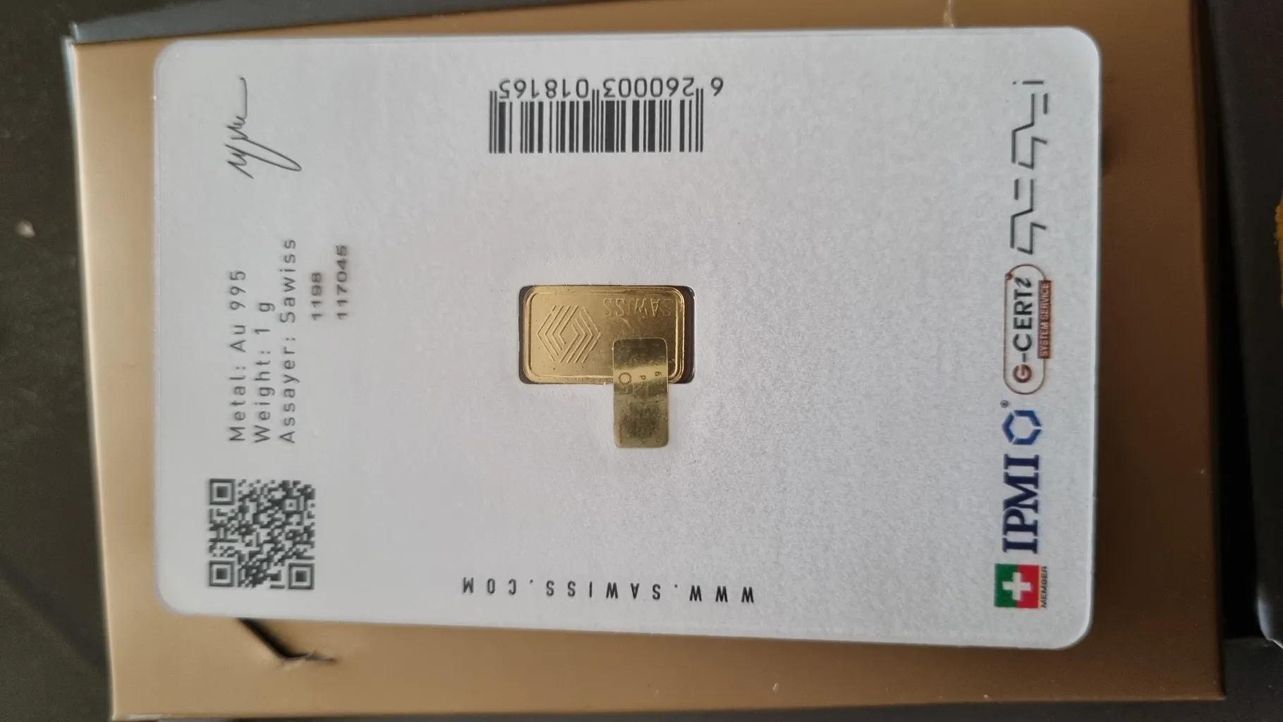 شمش طلا 24 عیار زیوتو مدل h1