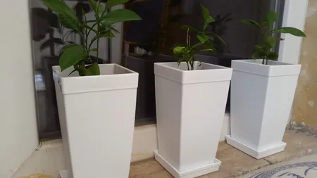 گلدان شهرآذین مدل 4018 مجموعه سه عددی