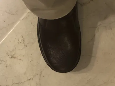 کفش طبی مردانه چرم تبریز مدل آسایش