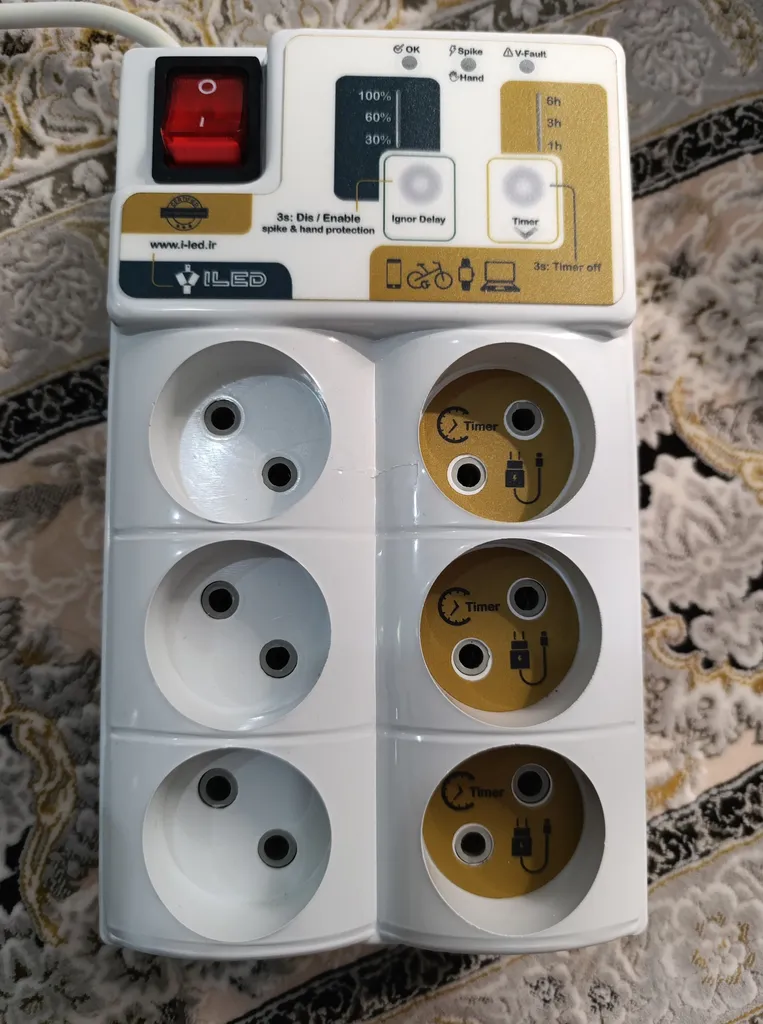 محافظ ولتاژ آی لد مدل هوشمند تایمردار کد X220