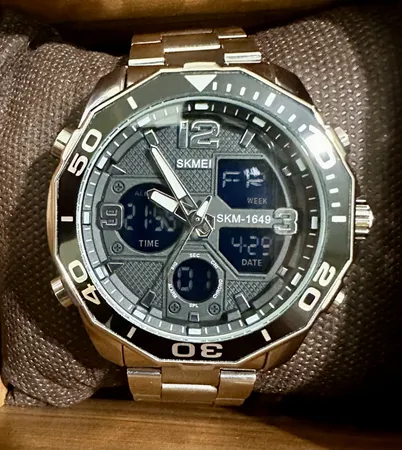 ساعت مچی عقربه‌ای مردانه اسکمی مدل 1649BK-SI