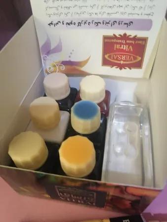 رنگ ویترای ورسای کد k65 حجم 30 میلی لیتر مجموعه 6 عددی به همراه تینر