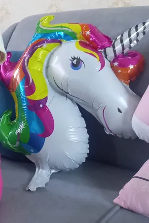 بادکنک فویلی طرح اسب تک شاخ کد 05