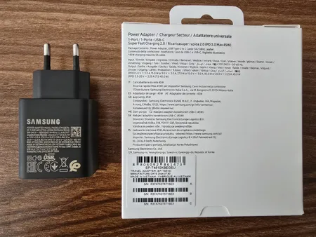 شارژر دیواری 45 وات سامسونگ مدل EP-T4510 به همراه کابل تبدیل USB-C