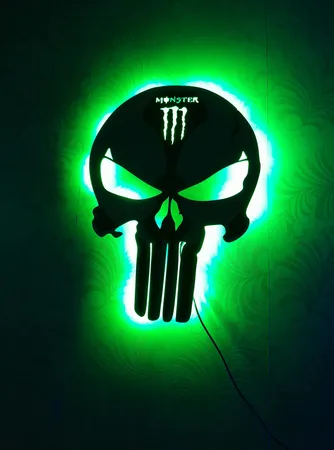 چراغ دیواری مدل اسکلت طرح مانستر