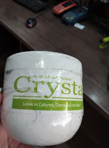 تجریه خرید ماسک مو کریستال مدل بدون آبکشی مناسب موهای خشک و آسیب دیده حجم 500 میلی لیتر