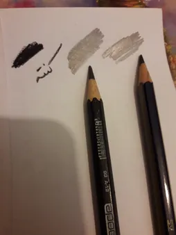 مداد طراحی فابر کاستل مدل گلد فابر با درجه سختی نوک 6B