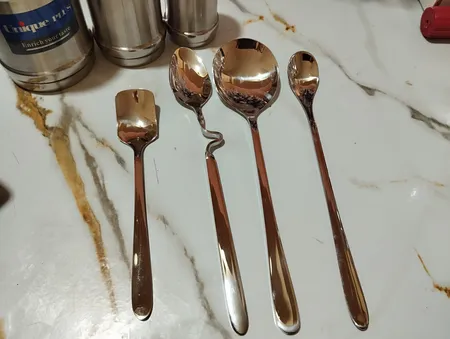 قاشق عسل خوری مدل دونا بسته 2 عددی