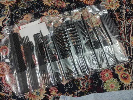 ست شانه مو سافاری کد 31282 بسته 10 عددی