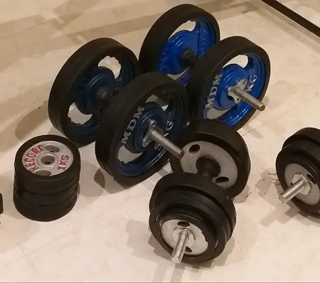 دمبل مدل A1 وزن 10 کیلوگرمی بسته 2 عددی