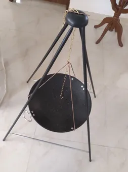 استند و ساج سفری مدل درخشان به همراه گریل