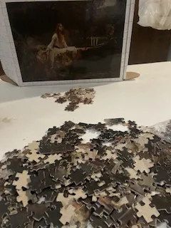 پازل 1000 تکه فنسی طرح دختر و قایق