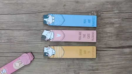 نشانگر کتاب چوبی مدل فانتزی کد 1 مجموعه 60 عددی