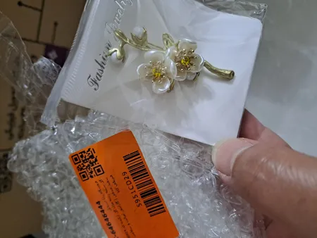 گل سینه زنانه مدل گل ارکیده کد 00914