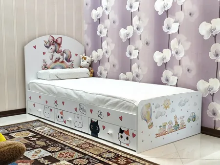 استیکر دیواری کودک مدل گربه های کوچولو کد 9052