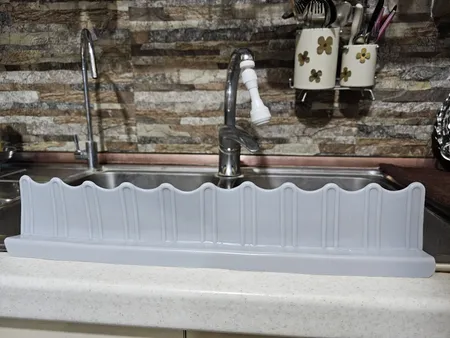 آبگیر کنار سینک مدل سیلیکونی طرح شیروانی