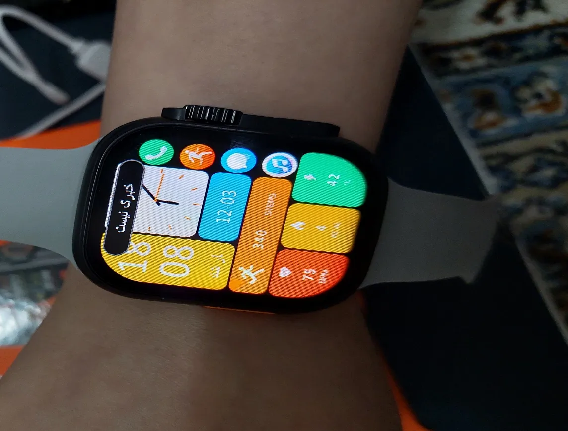 ساعت هوشمند 49 میلی متری کیکیویر مدل w23 ultra3 با بند سیلیکونی