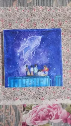 بوم نقاشی جهان بوم مدل TZ-15 سایز 15x15سانتی متر بسته 3 عددی