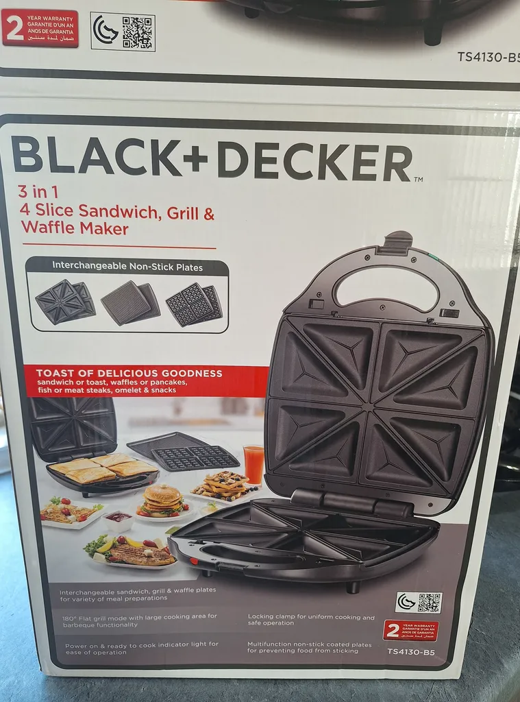 ساندویچ ساز بلک اند دکر مدل TS4130-B5