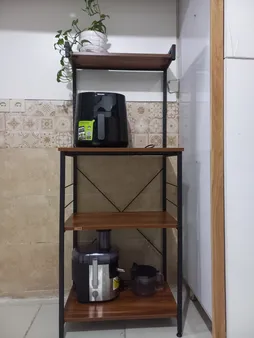 شلف دیواری دیزم مدل کافی بار کد SLF_F100_60_BRN