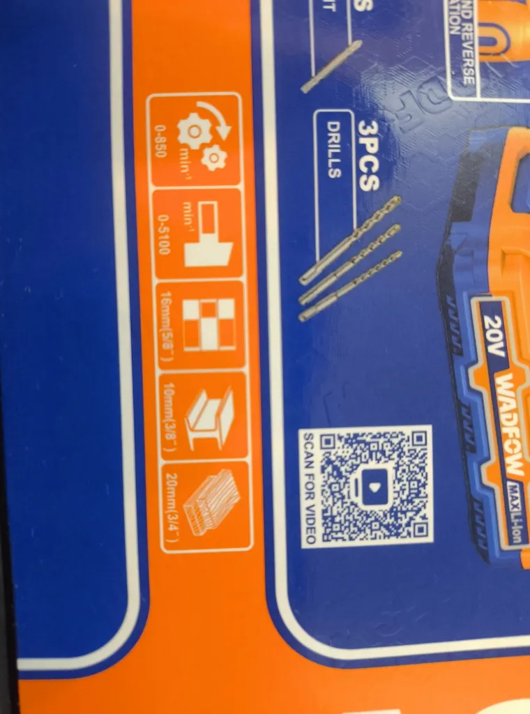 دریل چکشی و دریل بتن کن وادفو مدل WOS240681 مجموعه 2 عددی