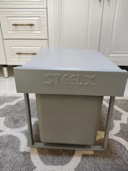 سطل زباله کابینتی مدل استیل ایکس