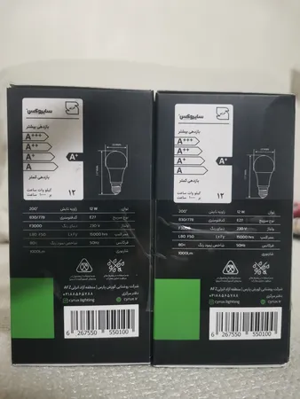 لامپ اس ام دی 12 وات سایروکس مدل A60 پایه E27 بسته دو عددی