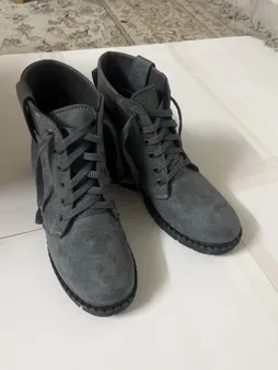 نیم بوت زنانه سیی مدل آملو گروهبانی کد 1842.3