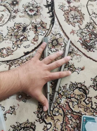 قلم تخریب چهار شیار کد L250 مجموعه دو عددی