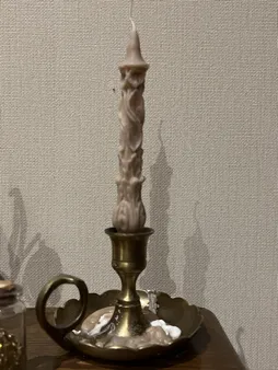 شمع دست ساز مدل قلمی طرح گل بسته 4 عددی