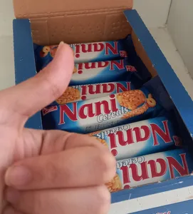 تجریه خرید شکلات مغزدار نانی سریال بار شیرین عسل بسته 24 عددی