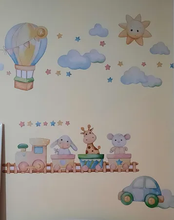 استیکر دیواری کودک راتیانا مدل animal city