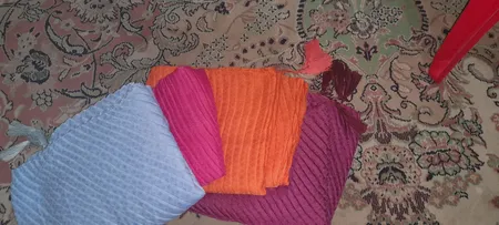 شال زنانه مدل پلیسه طرح دار