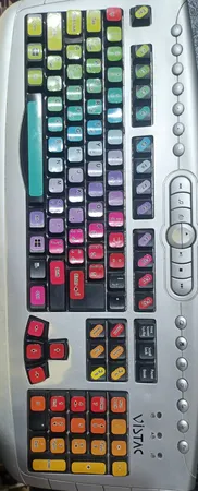 برچسب کیبورد طرح پالت کد 1 با حروف فارسی