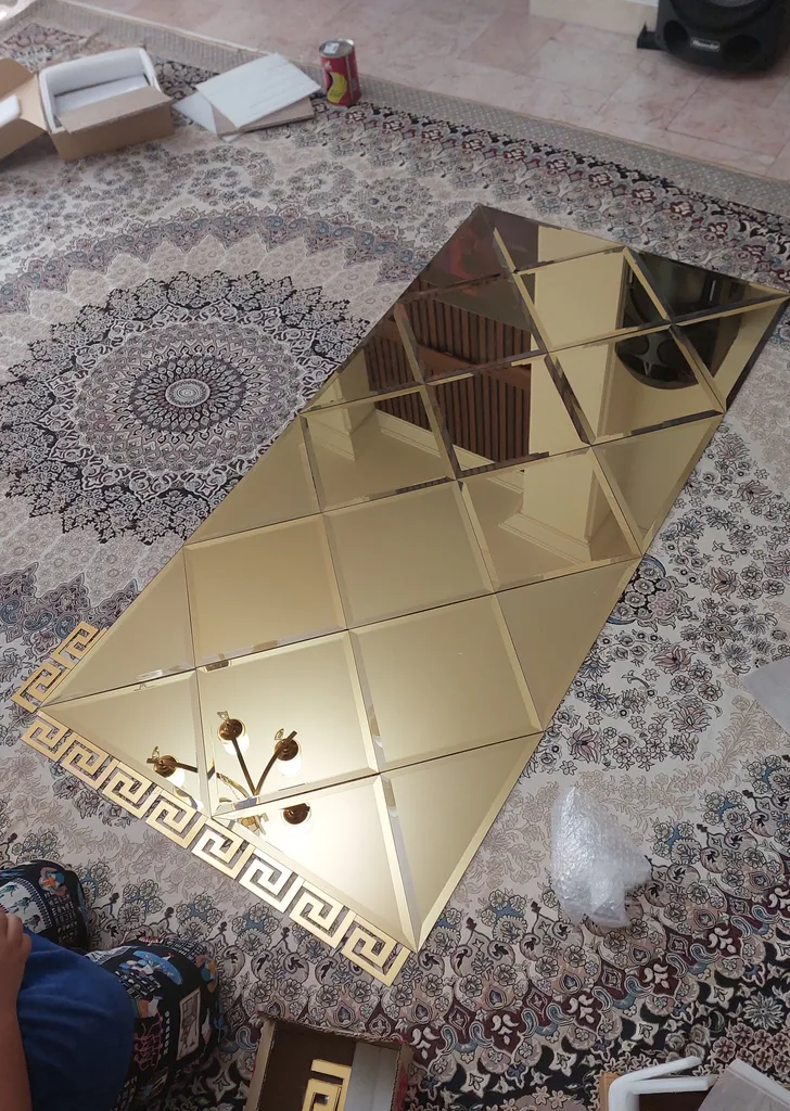 آینه آسان نصب فارابی مدل پنجره کد ST1012 بسته 22 عددی