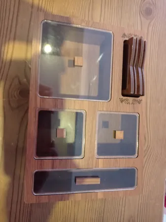 جعبه رومیزی تی بگ و تنقلات و زیرلیوانی مدل DR_BEST