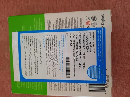 اس اس دی اینترنال SATA III وسترن دیجیتال مدل Green ظرفیت 480 گیگابایت
