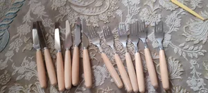 تجریه خرید ست کارد و چنگال میوه‌خوری 12 پارچه مدل دسته چوبی