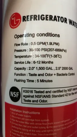 فیلتر یخچال ساید بای ساید مدل ۱۵۰۰ گالن