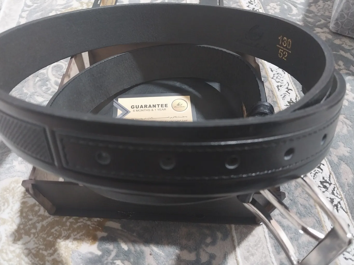 کمربند مردانه چرم عطارد مدل  چرم طبیعی گاومیش کد B35