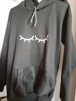 هودی زنانه طرح چشم کد 17099BW