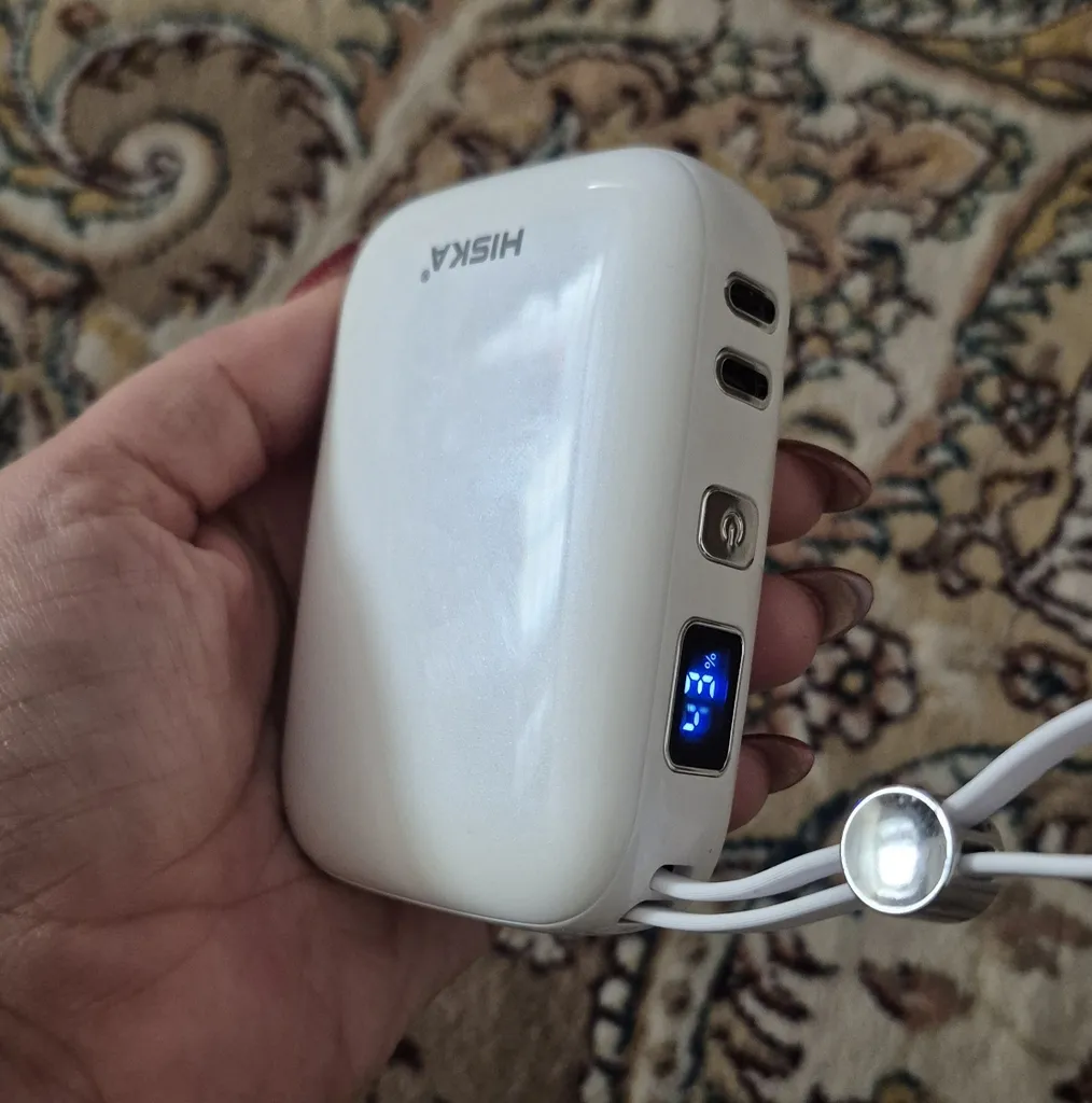 پاوربانک 22.5 وات هیسکا مدل HP-125PD ظرفیت 10000 میلی آمپر ساعت