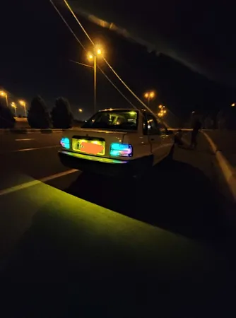 چراغ خطر عقب خودرو مدل LM مناسب برای پراید مجموعه 2 عددی