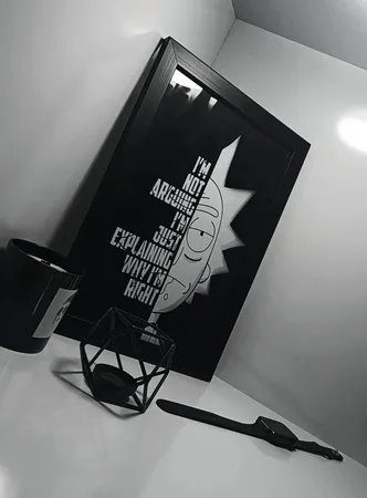 تابلو مدل دکوراتیو ریک اند مورتی کد G5-23