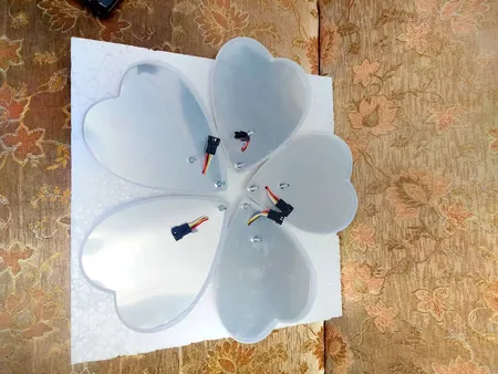 لوستر 5 شعله مدل قلب