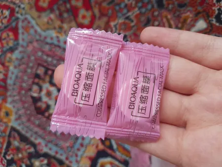 قرص ماسک ورقه ای صورت بایو آکوا مدل F01 بسته 50 عددی