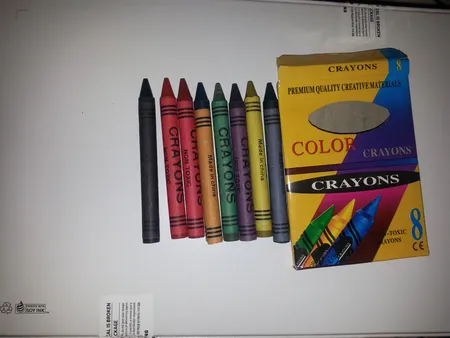 مداد شمعی 8 رنگ کد 1002